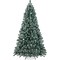 Best Choice Products Pre-Decorated Holiday Christmas Pine Tree w/ Partially Flocked Branch Tips, Base – Blue Spruce